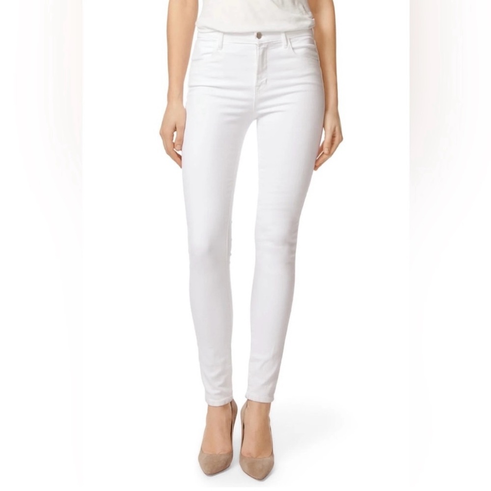 J Brand Maria High Rise Skinny jean - White, Size 24